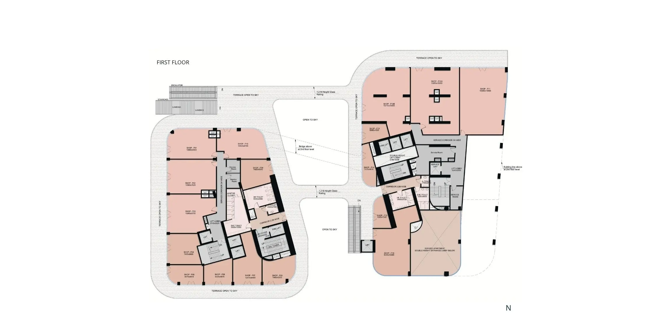 First Floor (Shop and F&B) Plan